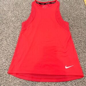 Nike Dri-FIT‎ Running Tank Top Womens XS Pink Mesh Racerback Activewear
